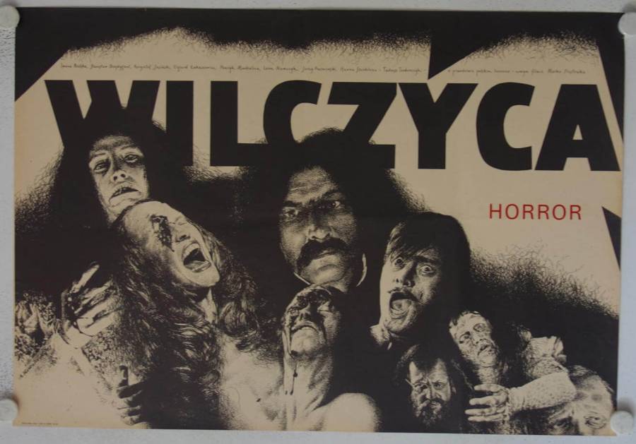 Die Wölfin originales polnisches Filmplakat